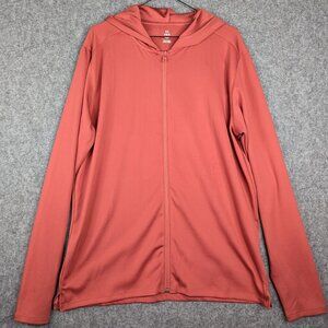 Under Armour Men’s Large Full Zip Hoodie Salmon Pink Hooded Jacket Athletic NWOT